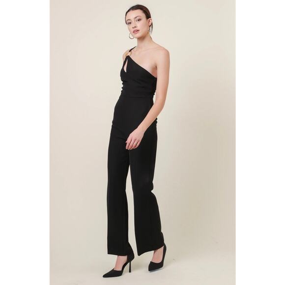 NWT! Line & Dot Vaughn Sleek Jumpsuit in Black - Size Small - Picture 6 of 15